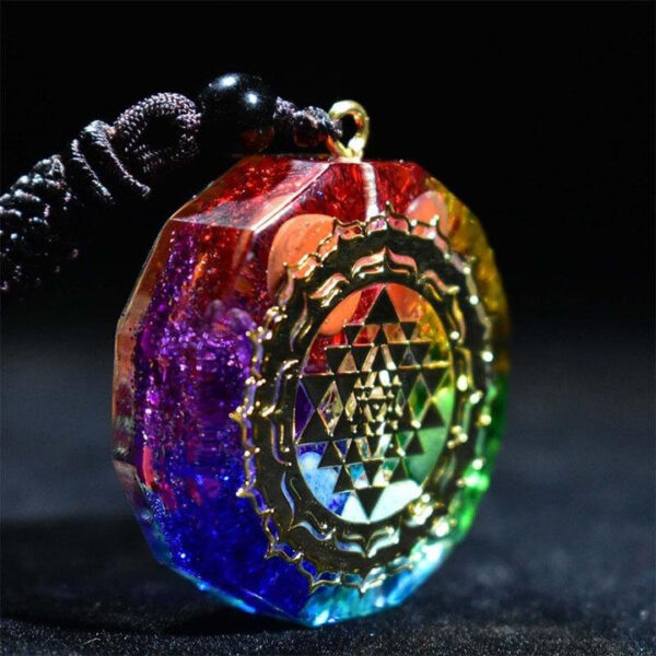 Chakra Orgonite Necklace - Balances Orgone Energy & EMF Protection - Image 2