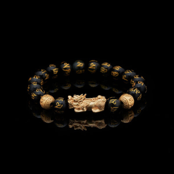 Feng Shui Pixiu Black Obsidian Wealth Bracelet - Attract Wealth